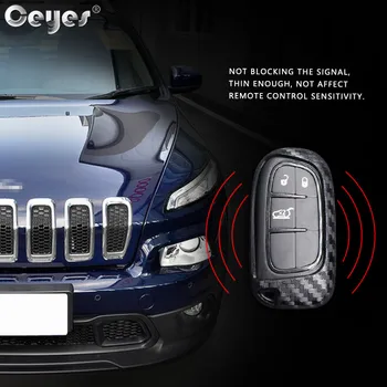  Ceyes Avto Zaščitna Fob Lupine Ključ Zajema Avto Styling Primeru Za Jeep Renegade Grand Cherokee Za Dodge Journey Auto Dodatki