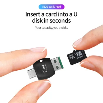  ANKNDO Micro SD Card Reader USB C OTG 2 V 1 2.0 TF Card Reader Za osebni RAČUNALNIK Prenosni USB Adapter Pomnilnika Flash Drive Type C Reader