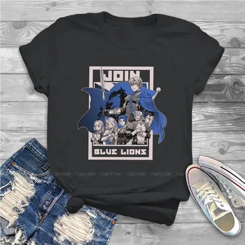  Pridružite Se Modro Lions TShirt Za Ženske Ogenj Simbol Igra Vrhovi Harajuku Gospe T Shirt Osnovne Poletje Preobsežne