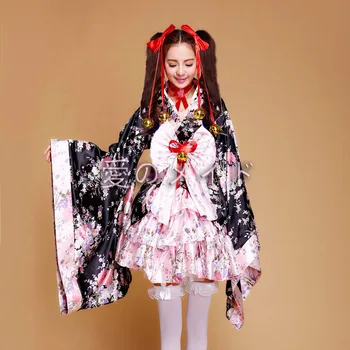  Anime Cosplay Lolita Halloween Maskiranje Japonski Kimono Kostum