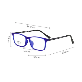  Očala Okvir Optičnega Polno Platišča Očala na Recept Modra Vijolična Optična Očala Moških in Žensk Očala