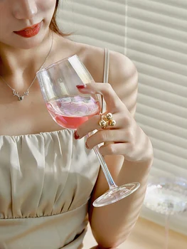  Evropski Stil Mavrica Ognjeni Kristalno Rdeče Vino Kozarec Šampanjca Vode Pokal Cocktail Očala Peneče Pitne Doma Bar Posoda