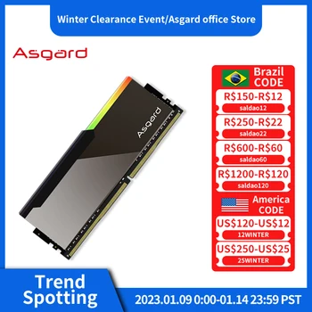  Asgard, ki so Posebej Izbrane B-die ddr4 ram 8GBx2 3600MHz 4000MHz V3 Serija Memoria Ram DDR4 CL14 CL16 Pomnilnik Ogledalo Design