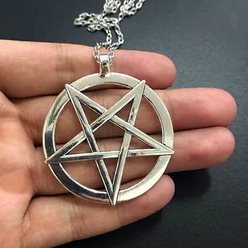  Gothic Obrnjenim Pentagram Obesek Satanic Simbol Ogrlica Darilo Za Najboljši Prijatelji Nova Modna Unisex Amulet Nakit Trgovini