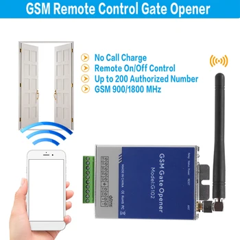  G102 GSM Vrata Odpirač Relay Stikalo za Brezžično Daljinsko upravljanje Vrat Dostop Mobilni Telefon Remote, WiFi Krmilnik za Pametni Dom Garaža