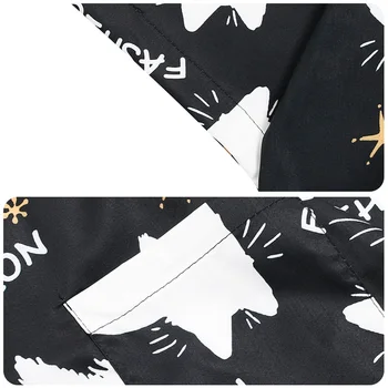  Vrečasta Moških srajc Poletje Kratek Rokav T-Majice korejski Moda Vrh Elementov Risanke Mačka Tiskanje Prevelik Bluze Človek Y2K Ckothes