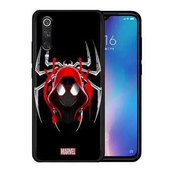  Risanka Spider-Man Marvel Primeru Telefon za Xiaomi Mi A2 8 9 SE 9T 10 10T 10S CC9 CC9E Opomba 10 Lite Pro 5G Mehko Silikonsko Ohišje