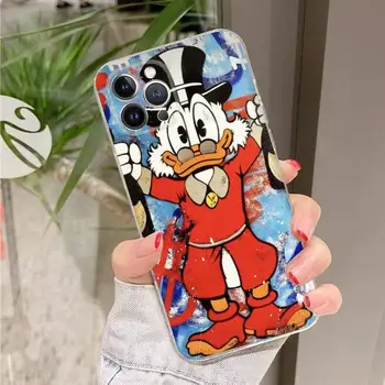  Disney Scrooge McDuck Primeru Telefon Za iPhone 8 7 6 6S Plus X SE 2020 XR XS 14 11 12 13 Mini Pro Max Mobilne Primeru