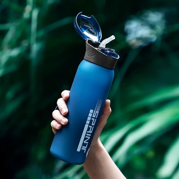  2022 Novo Steklenico Vode s Slamo Ustvarjalni Modni Prenosni Neprepustne Shaker Šport na Prostem Potovanja Steklenico Sonaravnega BPA Free