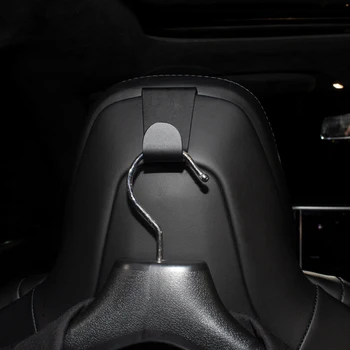  Aluminijasti Plašč Kavljem Installa in Odstranite Priročno Enostavno Vzglavnik Backseat Oblačila Obleko Obešalnik za Tesla Model S X
