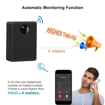  YHY N9 GSM Poslušanje Naprave V Akustični Alarm Spy GSM Zaslona Glasovni Nadzor Sistema Quad Band 2 Mic 12-15 Dni Čas Pripravljenosti