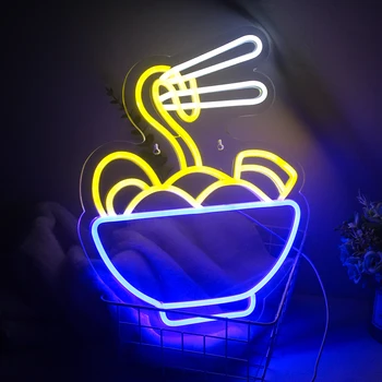  Ramen Neon Znak za Trgovino, Restavracijo, Fant/Dekle je RoomWall Dekor Rezancev in Led Neon Znak s 3D Art za Dekoracijo Doma