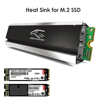  SNEŽAK Toplotne Cevi M2 Baker Heatsink SSD Hladilnik 2280 ssd Trdi Disk M. 2 Radiator NVME NGFF PCI-E Aluminija M2 Cooling Pad