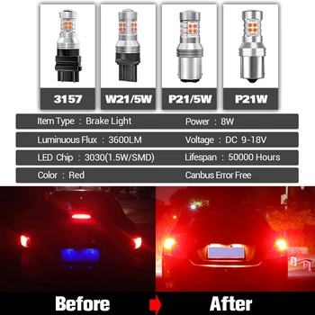  Za Subaru Tribeca 2005-Pribor 2pcs LED Zavorna Luč 2006 2007 2008 2009 2010 2011 2012 2013