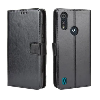  Za Motorola Moto E6s 2020 Primeru XT2053-1 Flip Luksuzni Denarnice PU Usnje, Telefon Vrečke Za Moto E6s 2020 Primeru XT2053-2 Pokrov