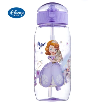  Disney Pokal S Slamo Minnie Mickey Mouse Sofija Kapetan Princesa Risanka Športne Iz Vrat 450 ml Steklenica za Vodo