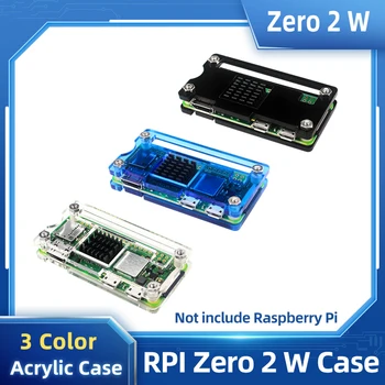  Raspberry Pi Nič 2 W Akril Primeru Jasno, Črna, Modra Lupini Neobvezno Pasivno Hlajenje hladilnega telesa za Raspberry Pi Nič 2 W