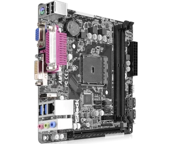  AM1 matična plošča ASRock AM1B-ITX Integrirana AMD Radeon R3, 2 x DDR3 16 GB PCI-E 2.0 IN SATA III USB3.0 Mini-ITX