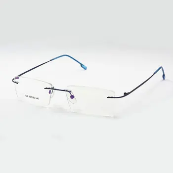  Titana Pomnilnik Prilagodljiv Rimless Okvir Očala Optični Recept Očala Spektakel za Ženske in Moške, Okvir, Oblike Customed
