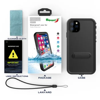  IP69K Vodotesno Ohišje za iPhone 11 Plavanje, Potapljanje Prostem Shockproof Kritje za iPhone 11 Pro Max Popolno Zaščito s Stojalom