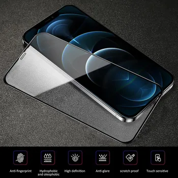  3Pcs 9D Kaljeno Steklo za IPhone 14 13 12 11 Pro Max Zaščitnik Zaslon za IPhone X Xr Xs Max 7 8 6 Plus SE2020 Polno Kritje Stekla
