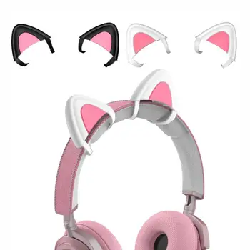 Srčkan Roza Slušalke Pribor Mačje Uho Je Primerna Za Slušalke Gaming Slušalke Pritrditev Stereo Slušalke Dekoracijo