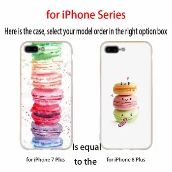  Macarons Torto Mehko Silikonsko Ohišje Za iPhone 13 11 12 Pro X XS Max XR 6 6S 7 8 Plus SE Mini Pokrov