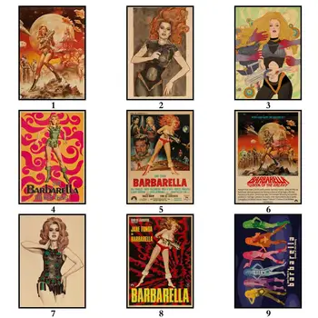  14 Modelov Jane Fonda Film Barbarella Kraftpaper Plakat Alternativnih Umetnine Nalepko Fancy Stenske Nalepke za Coffee House Bar