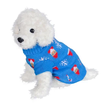  Pletene Pet Oblačila Božič Dog Zimska Oblačila Pes Pulover Za Majhne, Srednje Pse Chihuahua Hišnih Kuža, Pulover