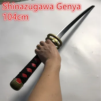  104 cm Demon Slayer:Kimetsu Ne Yaiba Shinazugawa Genya meč Iguro Obanai cosplay Prop orožje Uzui Tengen Rekviziti Nož