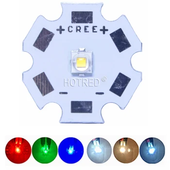  10pcs Cree XLamp XPE2 XP-E2 R3 Hladna Bela Topla Bela, Nevtralno Bela Rdeča Zelena Modra 1W~3W 3000K LED Diode Svetlobe Žarnice Z PCB