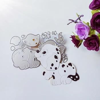  Lep pes, dalmatinski die rezanje umre album reliefno dekoracijo foto album dekoracijo kartico, zaradi česar DIY obrti