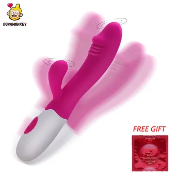  DopaMonkey Sex Igrače za Ženske Dvojno Vibracije 10 Hitrost Massager Erotično Čarobno Palico Sex Shop dildo Klitoris G spot Spodbujanje Vibrator