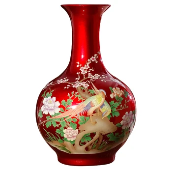  Jingdezhen Keramične Vaze Kristalno Glaze Dekoracijo Doma Dnevna Soba Cvet Vazo Poroka Dekoracija