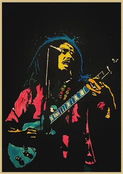  Bob Marley Plakat Retro Nostalgično Reggae Nacionalne Glasbene Rock Plakat Kraft Bar Cafe Doma Dekor Stenske Nalepke