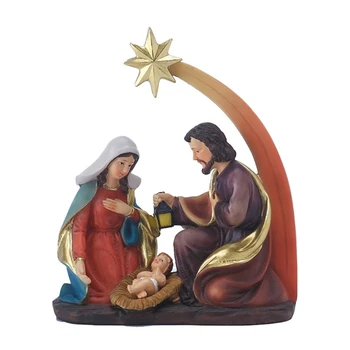  Božič Jaslice Figurice Miniature Okras Cerkve Božično Darilo Doma Dekor 11XA