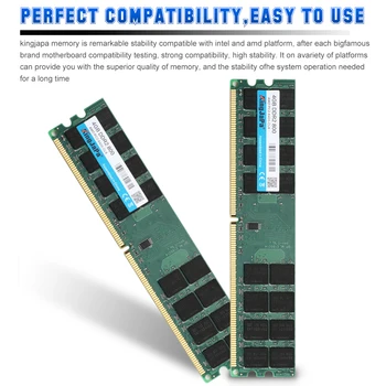  Kingjapa DDR2 2GB 4GB Ram 800MHz PC2-6400 Namizni RAČUNALNIK DIMM Pomnilnik RAM Za AMD Sistem Visoko Združljiv 240 zatiči 667MHz Nova