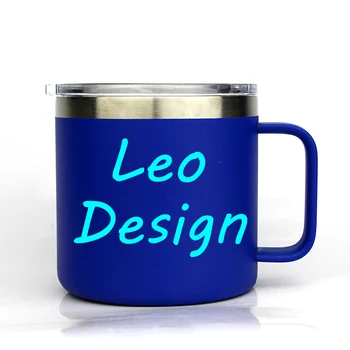  Leo design 14 oz skodelico kave dvojno steno iz nerjavečega jekla vrč pokal steklenico vode avto pokal