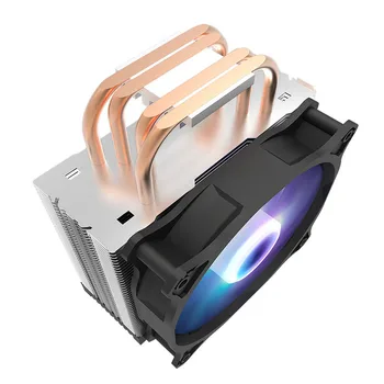  Aigo CPU Hladilnik Tiho PWM Fan 120mm aura sinhronizacija RGB Osvetlitev 4 Heatpipes heatsink CPU Hlajenje Radiator za LGA 775/1155/AM4/AM3 AMD