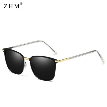  2022 Nov Prihod Stilsko Polarizirana sončna Očala Moških Kvadratnih Kovinski Okvir Siva Očala modni Moški Voznik vožnjo sončna očala UV400