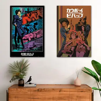 Cowboy Bebop - Anime Wall Art Platna, Plakati, Dekoracijo Umetnosti 24x36 Plakat Osebno Darilo Sodobna Družina spalnica Dekor