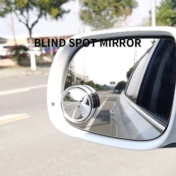  2pcs 360-Stopinjski HD Blind Spot Ogledalo Avto Strani Blindspot Ultrathin širokokotni Krog avto blaga Vzvratno Ogledalo za Avto Oprema