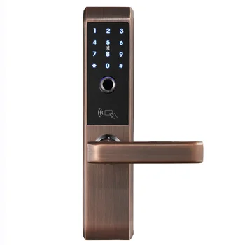  LACHCO 2020 Biometrične Elektronske Zaklepanje Vrat Smart Prstnih odtisov, Kode,Kartica, Tipka Zaslon na Dotik Digitalno Password Lock za dom A18008F