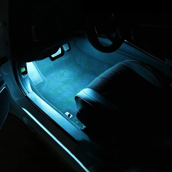  4PCS Avto Svetloba, LED, Notranja Vzdušje Svetlobe Dekoracija Žarnice Okolja Stopala Luč za Honda Civic 10. 2018-2020 Modra