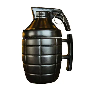  Ustvarjalne Bombo Pokal s pokrovom keramični vrč, vojaški urad skodelico kave, pitje skodelico posebna darila