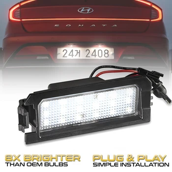  2Pcs LED Številko registrske Tablice Luč Za Kia Rio 4 Niro Cadenza K5 K7 Hyundai i30 PD Elantra GT Sonata Veloster Tucson NX4 Forum,