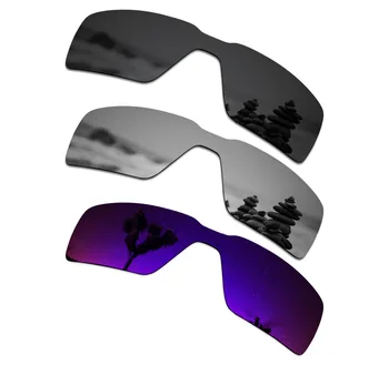  SmartVLT 3 Kosov Polarizirana Sunglass Zamenjava Leč za Oakley Pogojno Stealth Black & Silver Titana & Plazme, Vijolična
