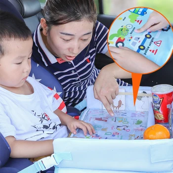  Avto Sedež Potovanja Pladenj Varnostni Sedež Igrajo Namizni Organizator Za Shranjevanje Malice Igrače Držalo Neprepustna Za Otroka Otroci Otroški Voziček