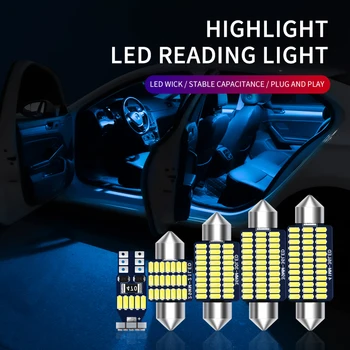  8Pcs LED Notranja Žarnica, Honda N BOX N-POLJE NBOX 2012- 2016 2017 2018 2019 2020 2021 2022 Led Notranja Luč Kit Canbus