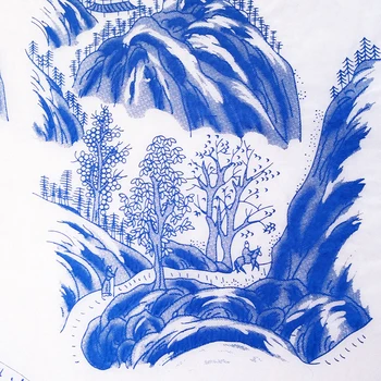  Keramike, Keramike, Gline Papir za Prenos Glaze Underglaze Cvet Ptica Vzorec Jingdezhen Modre in Bele Porcelanaste Nalepko Papirja